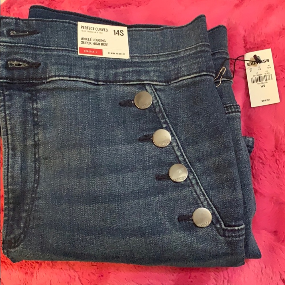 New express jeans size 14s straight cut.